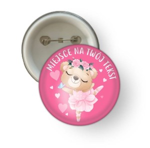 Przypinka - Tańczący Miś