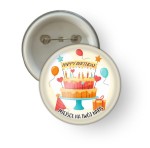 Przypinka urodzinowa "Tort" wzór 1