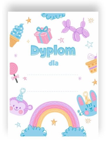 dyplom urodzinowy