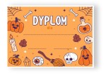 Dyplom "Halloween" (wzór 4) A4   