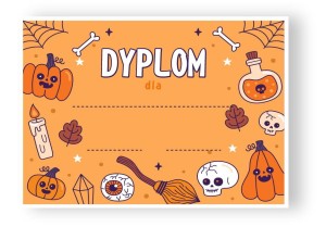 Dyplom "Halloween" (wzór 4) A4   