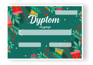 Dyplom "Święta - Boże Narodzenie"  (A4)