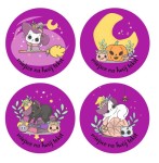 Naklejki Halloween "Fiolet" ( 24 naklejki)   