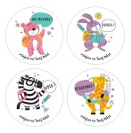 Naklejki szkolne, motywacyjne - "Cool" (120 naklejek) + personalizacja