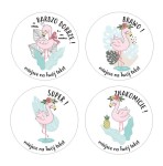 Naklejki szkolne, motywacyjne - "Flaming" (120 naklejek) + personalizacja