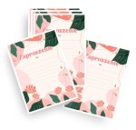 Zaproszenie "Kwiatki Glam" ( 20 szt.) 