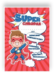 Dyplom na Dzień Chłopaka " Super Chłopak III" ( A4) 