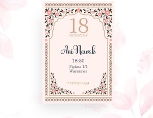 Zaproszenie " Marocco" -personalizowane ( 10 szt.)    