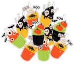 Girlanda "Halloween Cupcake" (10 elementów) - jednostronna