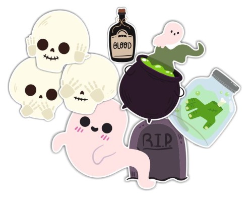 dekoracja na okno halloween