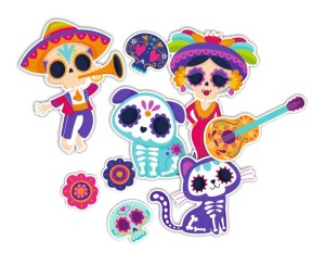 Dekoracja  "Halloween Mexico"  (9 elementów) - jednostronna