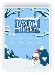 Dyplom "Zimowy" (A4)   
