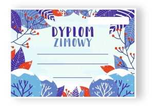 Dyplom "Zimowy VI" (A4)   