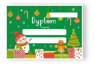Dyplom "Święta Boże Narodzenie II"  (A4)