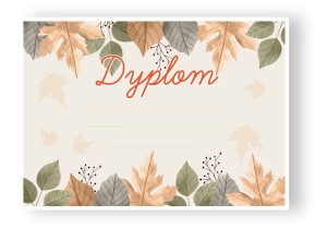 Dyplom "Jesienny II " (A4)    
