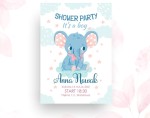 Zaproszenie Baby Shower IV - personalizowane ( 10 szt.)      