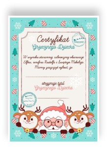 Certyfikat "Grzecznego Dziecka II" (A4)   