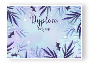 Dyplom "Zimowy IX - Akwarela" (A4)      