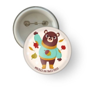 Przypinka Jesień - "Miś"   