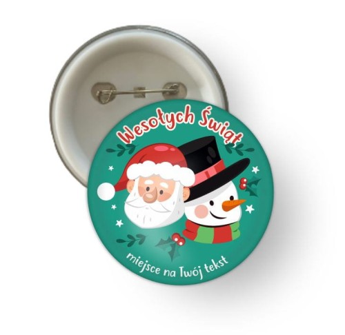 przypinka świąteczna Mikołaj