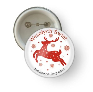 Przypinka Świąteczna -   "Wesołych Świąt III" A