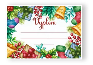 Dyplom "Święta - Malowany"  (A4)  