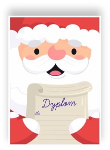 Dyplom "Święta - Święty Mikołaj"  (A4)  