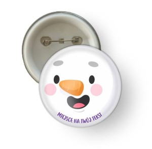 Przypinka  świąteczna  "Bałwanek"    