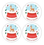 Naklejki Świąteczne "Kula Śnieżna" (24 naklejki)  