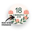 Naklejki urodzinowe personalizowane pon pon