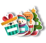 Zawieszka na Prezent - "Świąteczna II"  ( 4 szt.) 