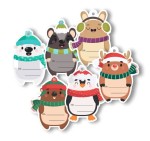 Zawieszka na prezent - "Świąteczna III" ( 6 szt.)  