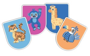 Girlanda urodzinowa "Zwierzaczki  II" (8 elementów)