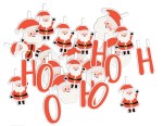 Girlanda Świąteczna "Mikołaj - Ho, ho, ho " (24 elementów) 