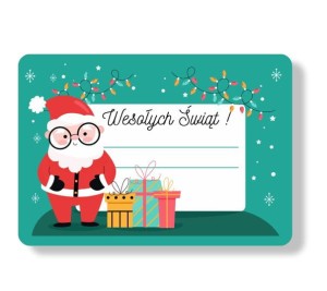 Naklejki na Prezenty "Mikołaj" (18 naklejki) 