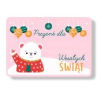 Naklejki na Prezenty  "Miś" (18 naklejki)  