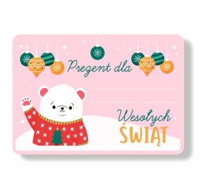 Naklejki na Prezenty  "Miś" (18 naklejki)  