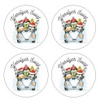 Naklejki Świąteczne "Pingwinki w Aucie" (24 naklejki)  