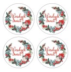 Naklejki świąteczne "Wesołych Świąt" (24 naklejki)