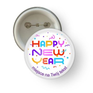 Przypinka Sylwestrowa -   "Happy New Year II"   