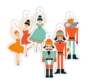 Zawieszka na Prezent - "Dziadek do Orzechów" ( 6 SZT.) 