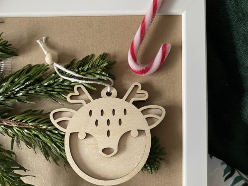 dekoracja świąteczna jelonek