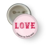 Przypinka - "Walentynki" (wzór 2)