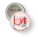 Przypinka - "Walentynki" (wzór 3) 