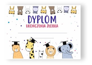 Dyplom ukończenia żłobka - Absolwent (wzór 7)