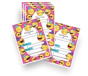 Zaproszenie "Emoji" ( 20 szt.) 