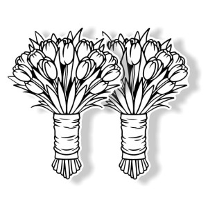 Kreatywna kolorowanka - Bukiet II ( 2szt.)