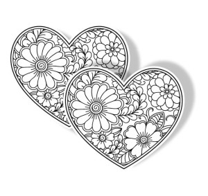 Kreatywna kolorowanka  - Serce ( 2 szt.) 