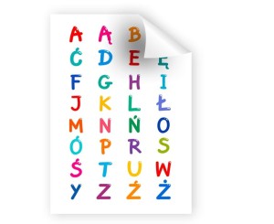 Plakat edukacyjny - alfabet Polski (A3)