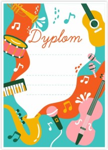 Dyplom konkursowy - Muzyczny (A4)